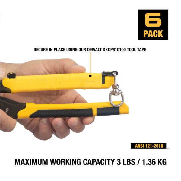 DEWALT Tool Attachment with Swivel  4.5 inches, 6 pack